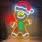 Gingerbread Man Neon Sign for Christmas Decor, Dimmable Christmas Neon Signs for Wall Decor, LED New Year Neon Lights for Kids Room, Living Room, Birthday, Party, Club, Girls, Boys